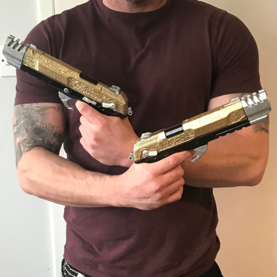 Cyberpunk 2077 Cosplay Prop - Jackie well's Sidearm - Solid Resin 3D printed replica for cosplay Cyberpunk 2077 Video game gift! Futuristic!