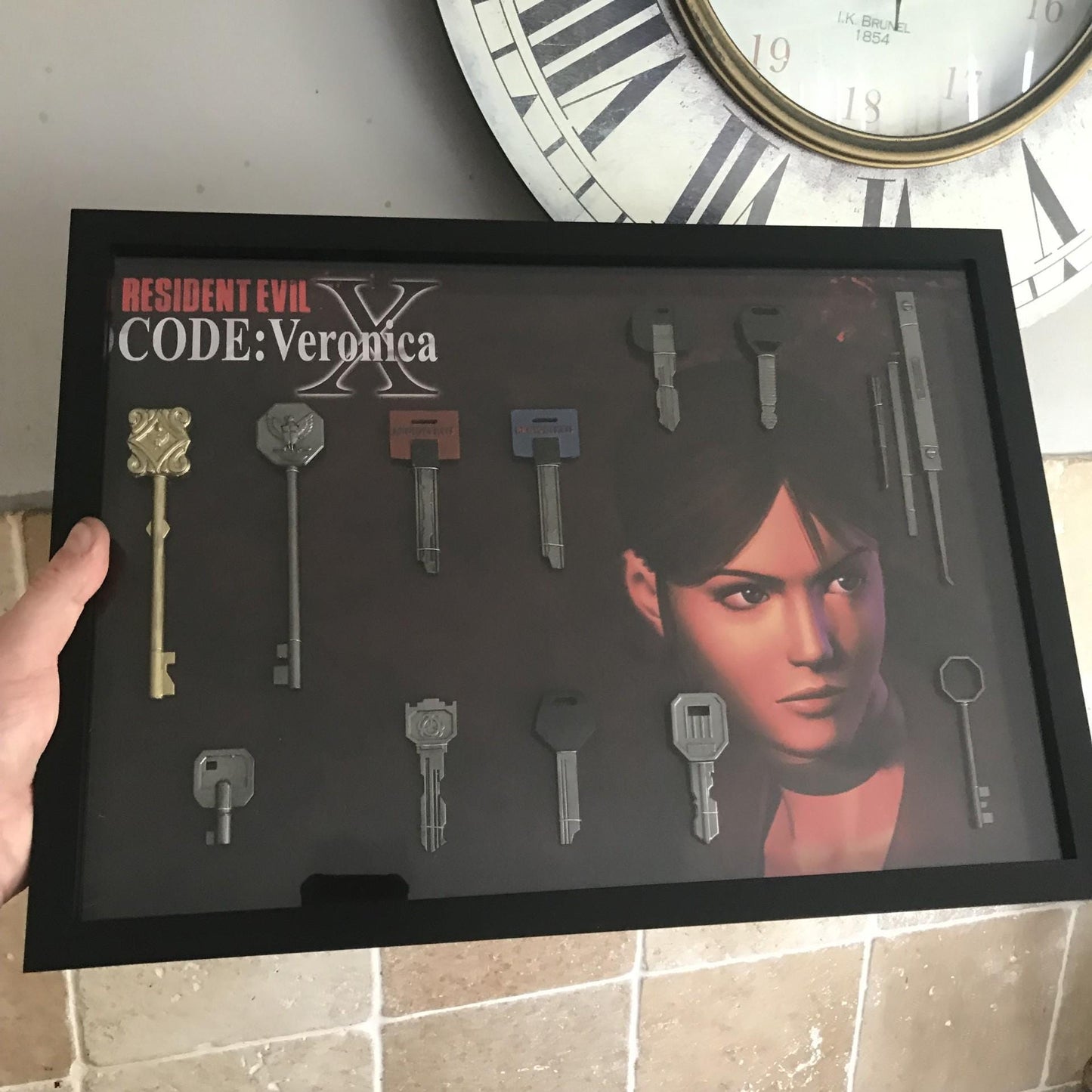 Resident Evil Code Veronica Key Collection! A3 Size