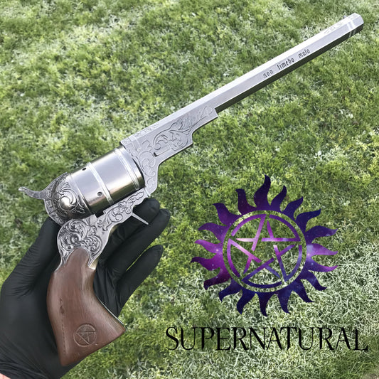 The Colt Supernatural Demon killer Revolver - Solid Resin Cosplay Prop of The TV Series Supernatural, The Winchesters Colt Replica Fan Inspired