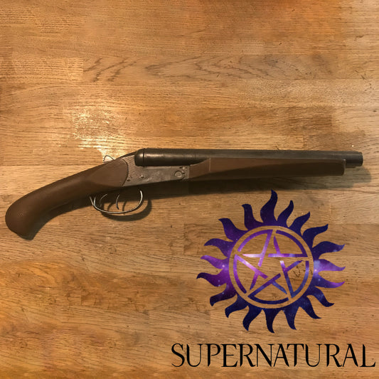 Dean Winchesters -Sawed-Off Shotgun Prop- Solid Resin Cosplay Prop of The TV Series Supernatural, The Winchesters shotgun Replica Fan Inspired! Fake Toy Display Gun
