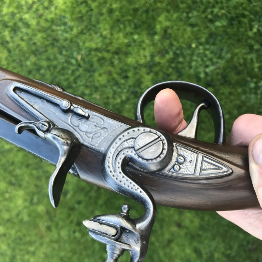 Jack Sparrow Cosplay Prop - Jack Sparrows Flintlock Replica London Perry! Screen accurate! Solid Resin Handmade prop! Pirate Cosplay