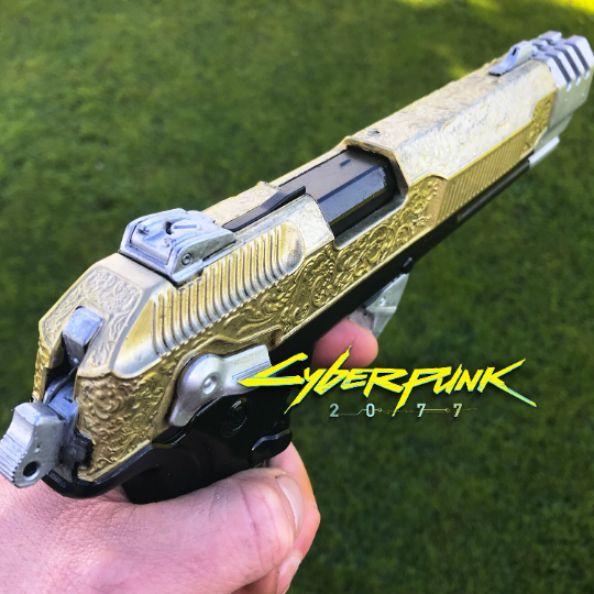 Cyberpunk 2077 Cosplay Prop - Jackie well's Sidearm - Solid Resin 3D printed replica for cosplay Cyberpunk 2077 Video game gift! Futuristic!