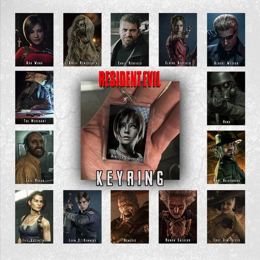 Resident Evil Keychains! Pick Your Favorite Resident Evil Character! Perfect affordable Little Gift!