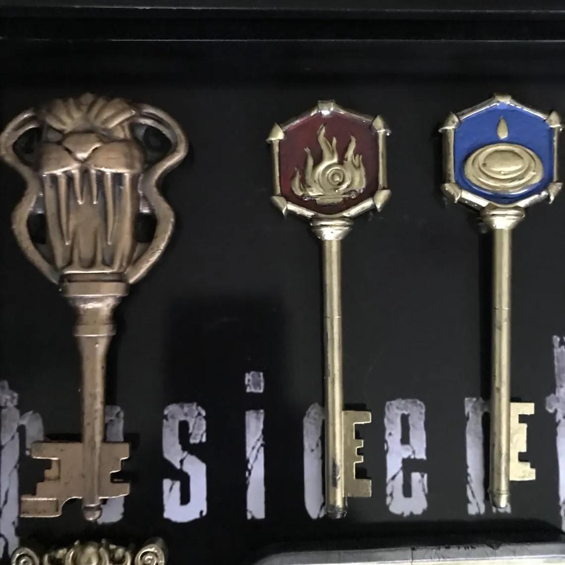 Resident Evil 0 Key Collection! Resident Evil Zero Full Resin Key collection! Handmade!