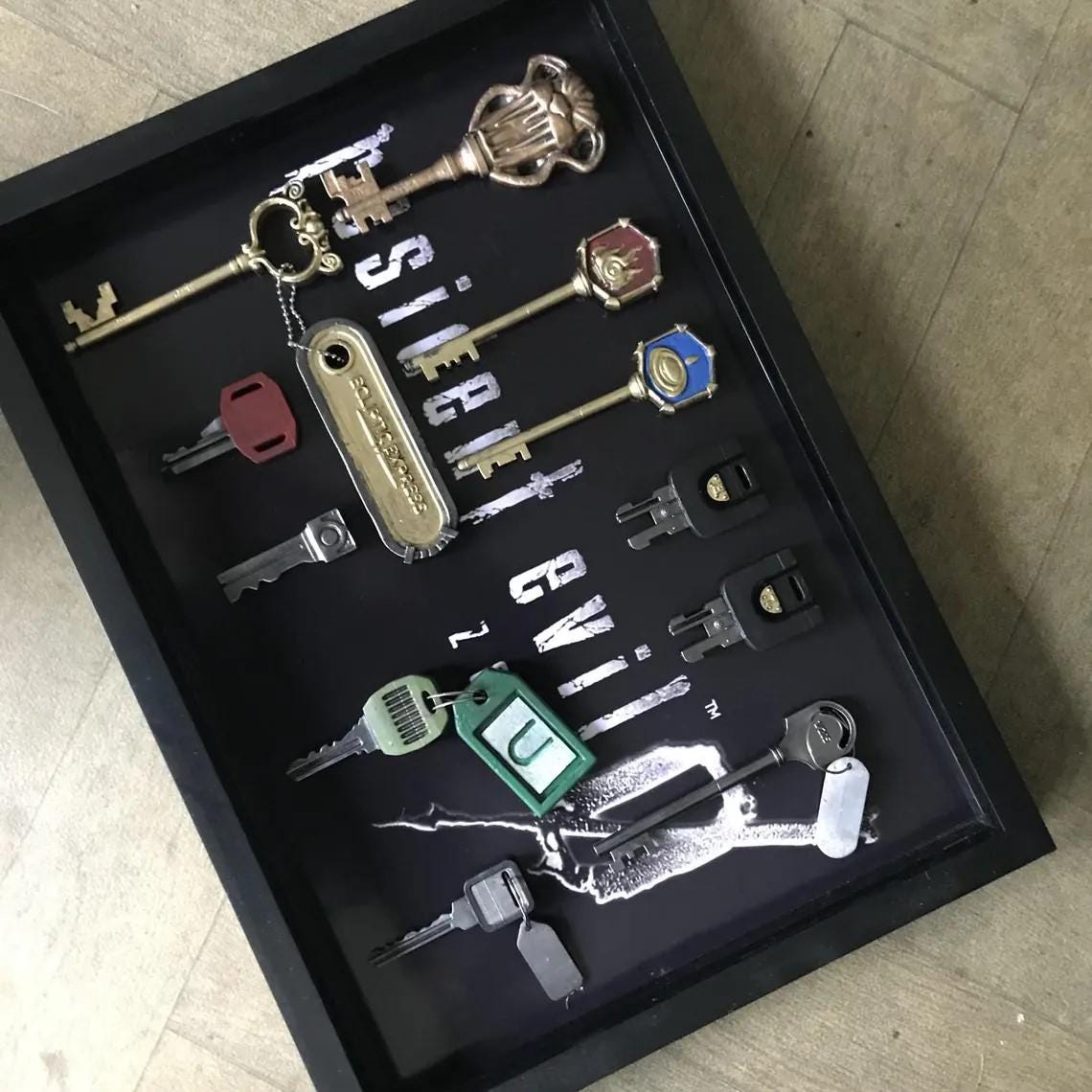 Resident Evil 0 Key Collection! Resident Evil Zero Full Resin Key collection! Handmade!