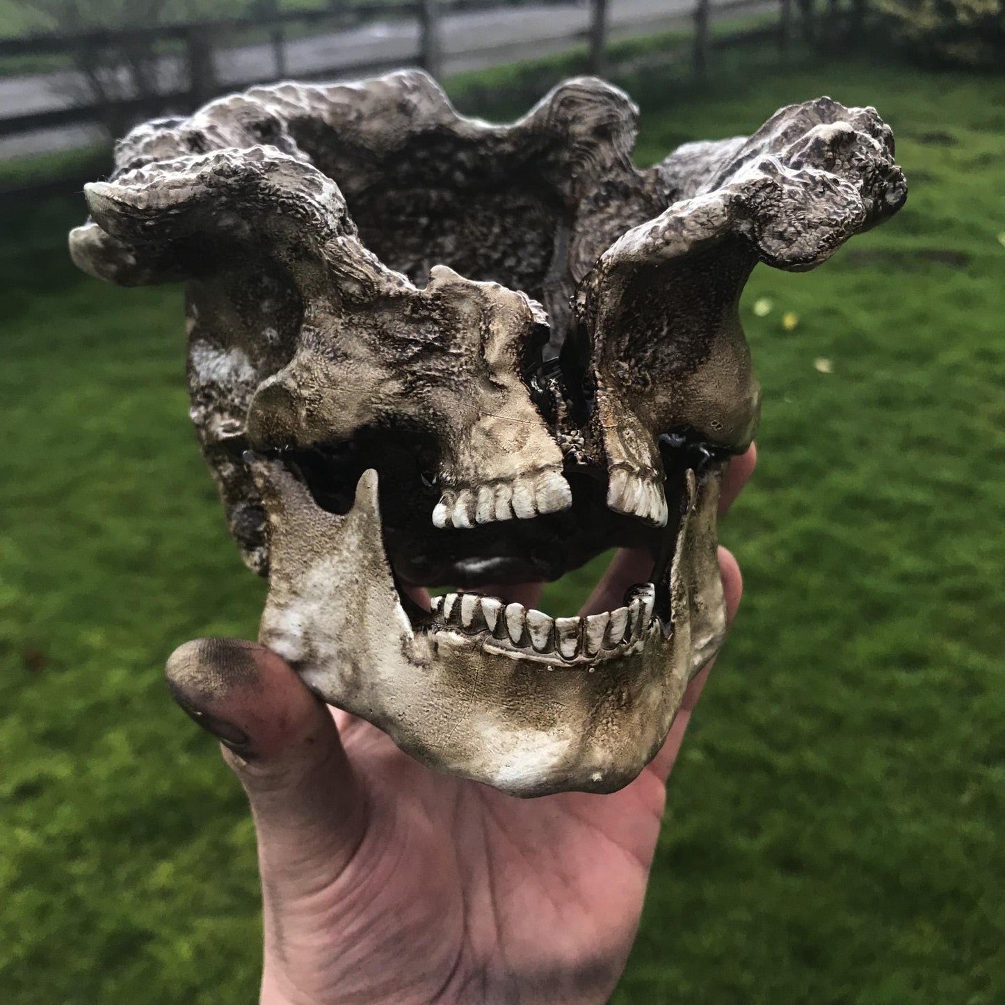 The last of Us Clicker! Last Of Us 2 Clicker skull, last of us gift plant pot, ornament. Hand crafted unique gamer gift!