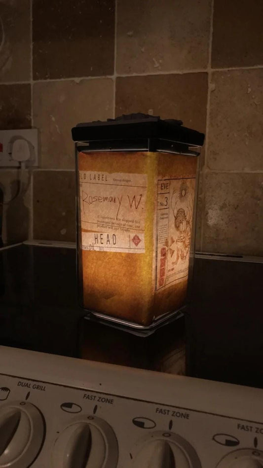 Resident Evil Village Rosemary Flasks! All handmade, Colour Changing Remote LED! Best Resident Evil gift!