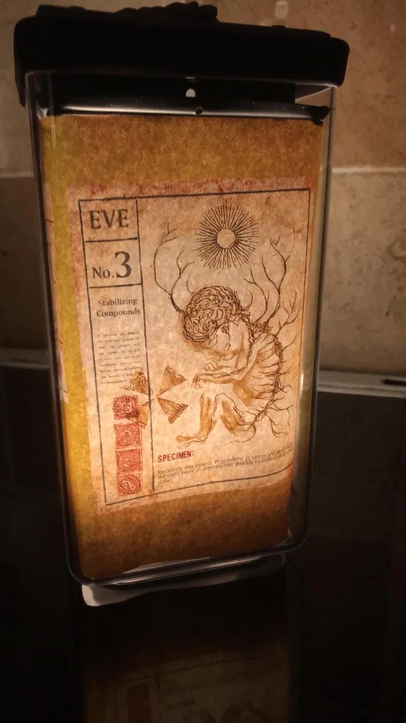 Resident Evil Village Rosemary Flasks! All handmade, Colour Changing Remote LED! Best Resident Evil gift!