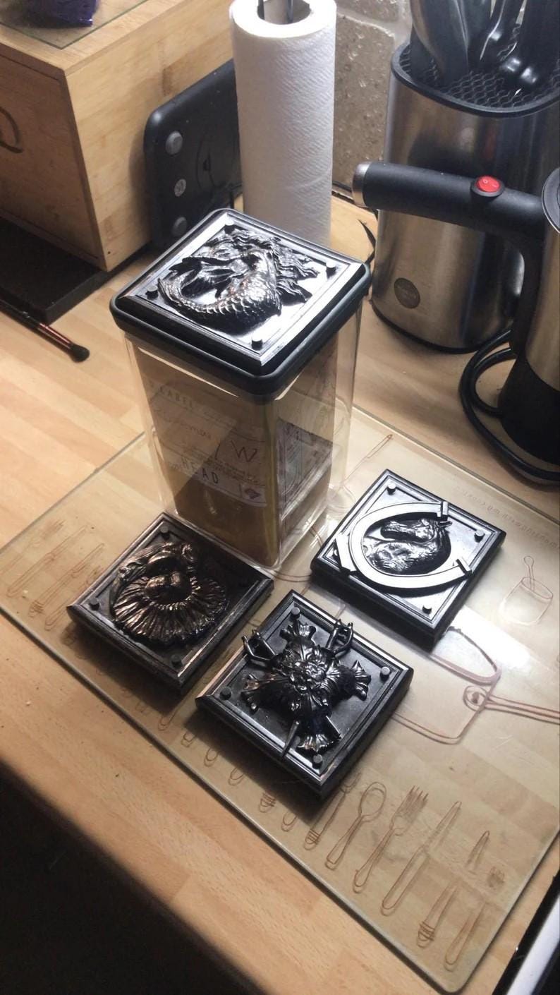 Resident Evil Village Rosemary Flasks! All handmade, Colour Changing Remote LED! Best Resident Evil gift!