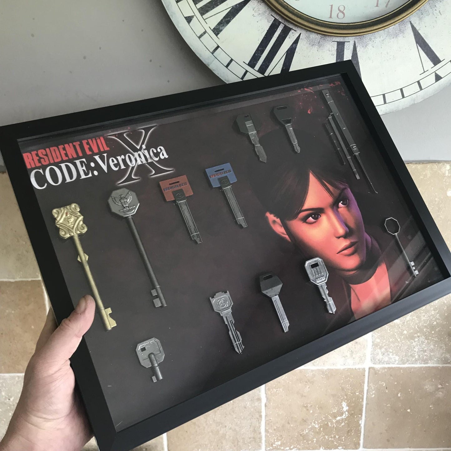 Resident Evil Code Veronica Key Collection! A3 Size