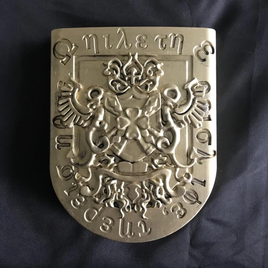 Resident Evil 1 Emblems - Both Spencer Mansion Emblems Made From Solid Resin! Handmade and created by me, one of a kind! Resident Evil Gift