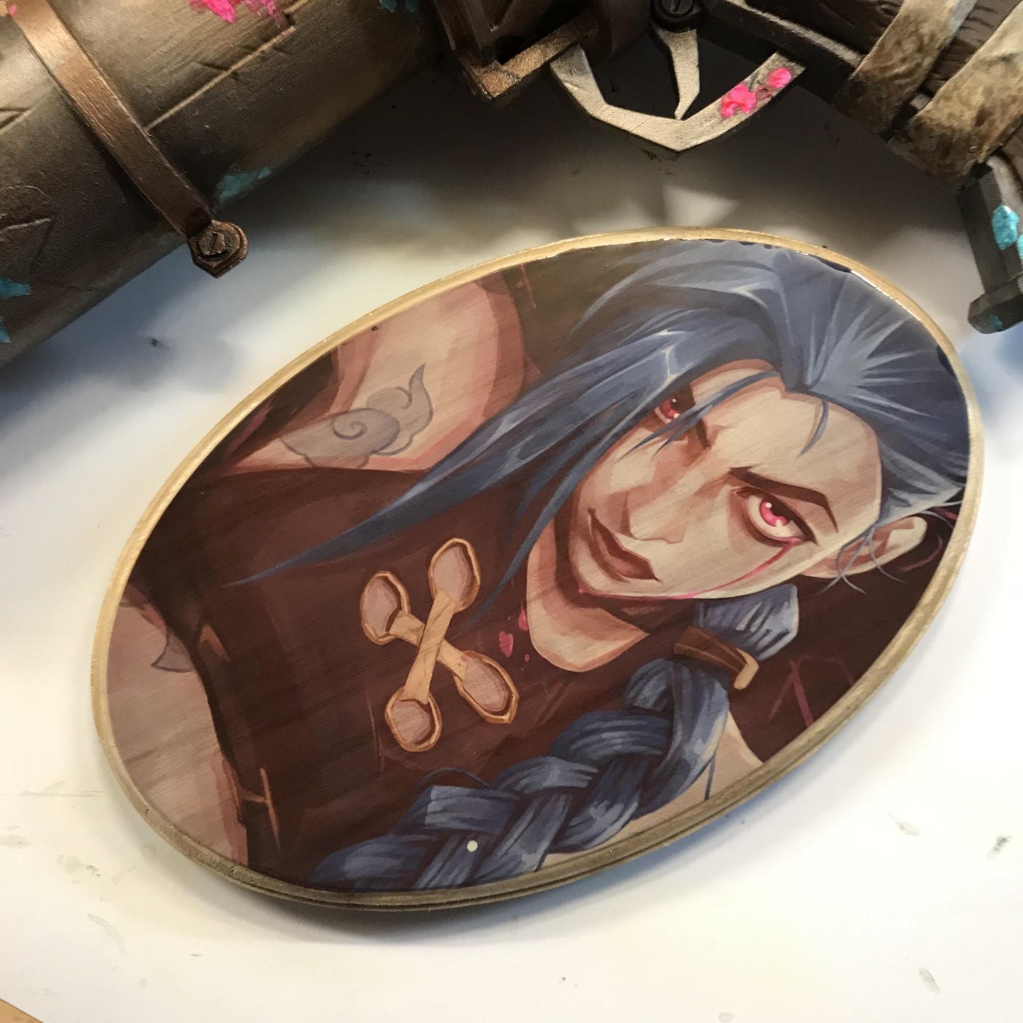 Arcane Jinx Merch! Wooden Wall Decor! Jinx Art Arcane Wall Art! More Characters Available!
