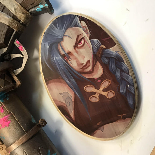 Arcane Jinx Merch! Wooden Wall Decor! Jinx Art Arcane Wall Art! More Characters Available!