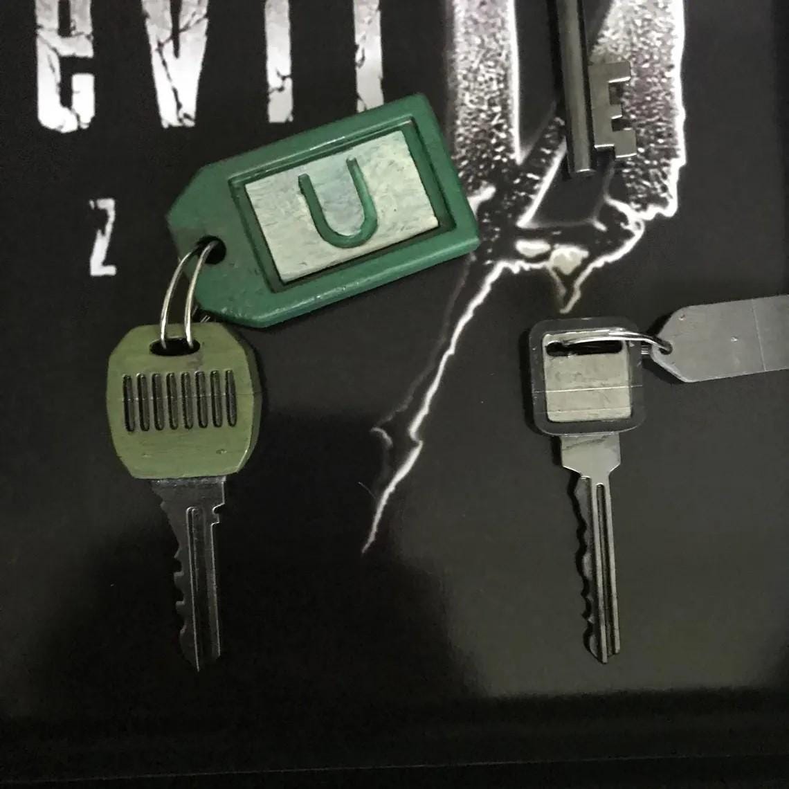 Resident Evil 0 Key Collection! Resident Evil Zero Full Resin Key collection! Handmade!