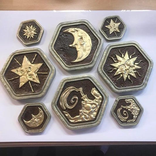 Resident Evil 1 Crests! Solid Resin! Wind Crest, Moon Crest, Star Crest, Sun Crest! Resident Evil items! Capcom