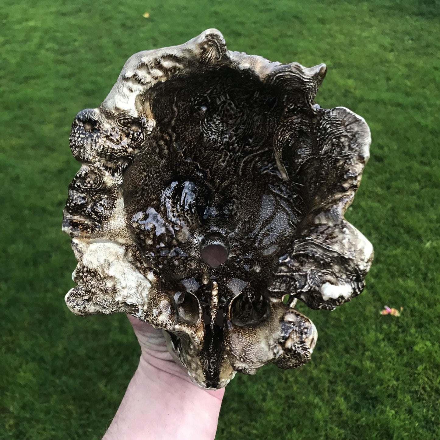 The last of Us Clicker! Last Of Us 2 Clicker skull, last of us gift plant pot, ornament. Hand crafted unique gamer gift!