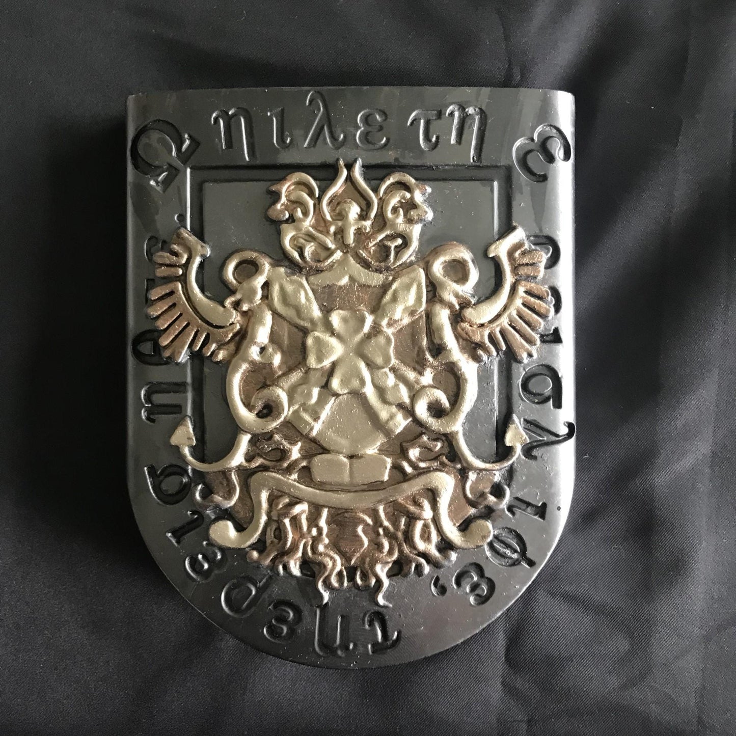 Resident Evil 1 Emblems - Both Spencer Mansion Emblems Made From Solid Resin! Handmade and created by me, one of a kind! Resident Evil Gift