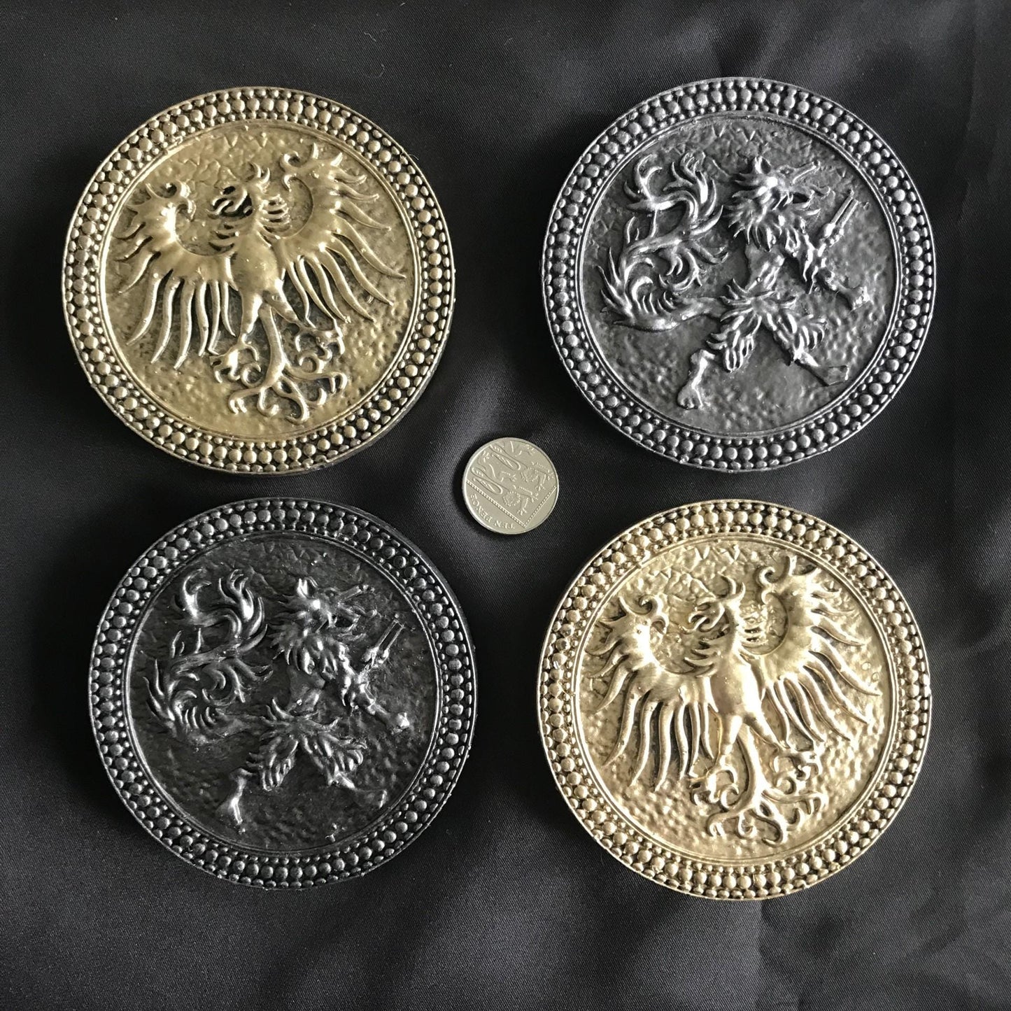 Resident Evil 1 Medals - Resident Evil Medal Of Eagle and Medal Of Wolf! Handmade Resin Coin!