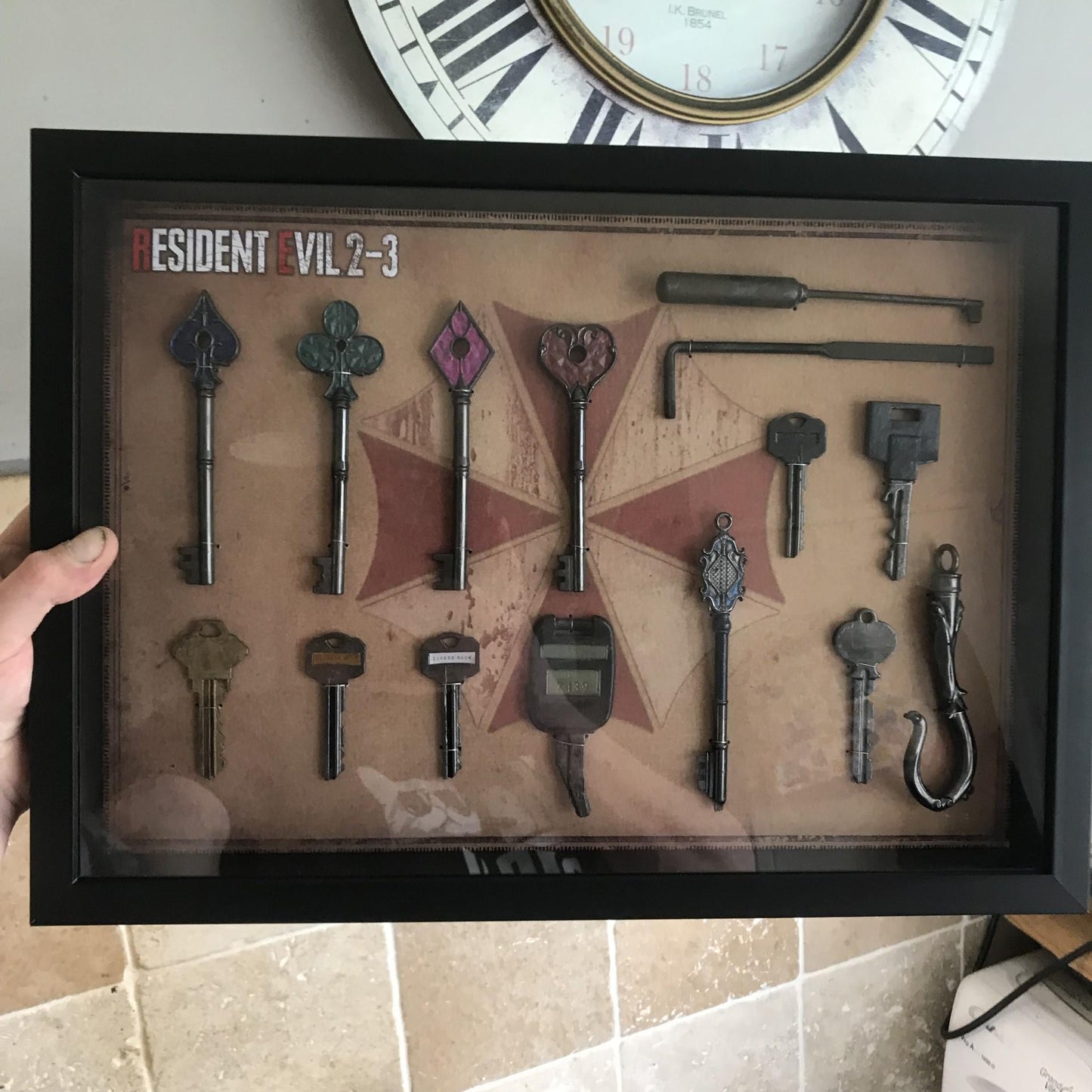 Resident Evil 2-3 Key Collection! A3 Size