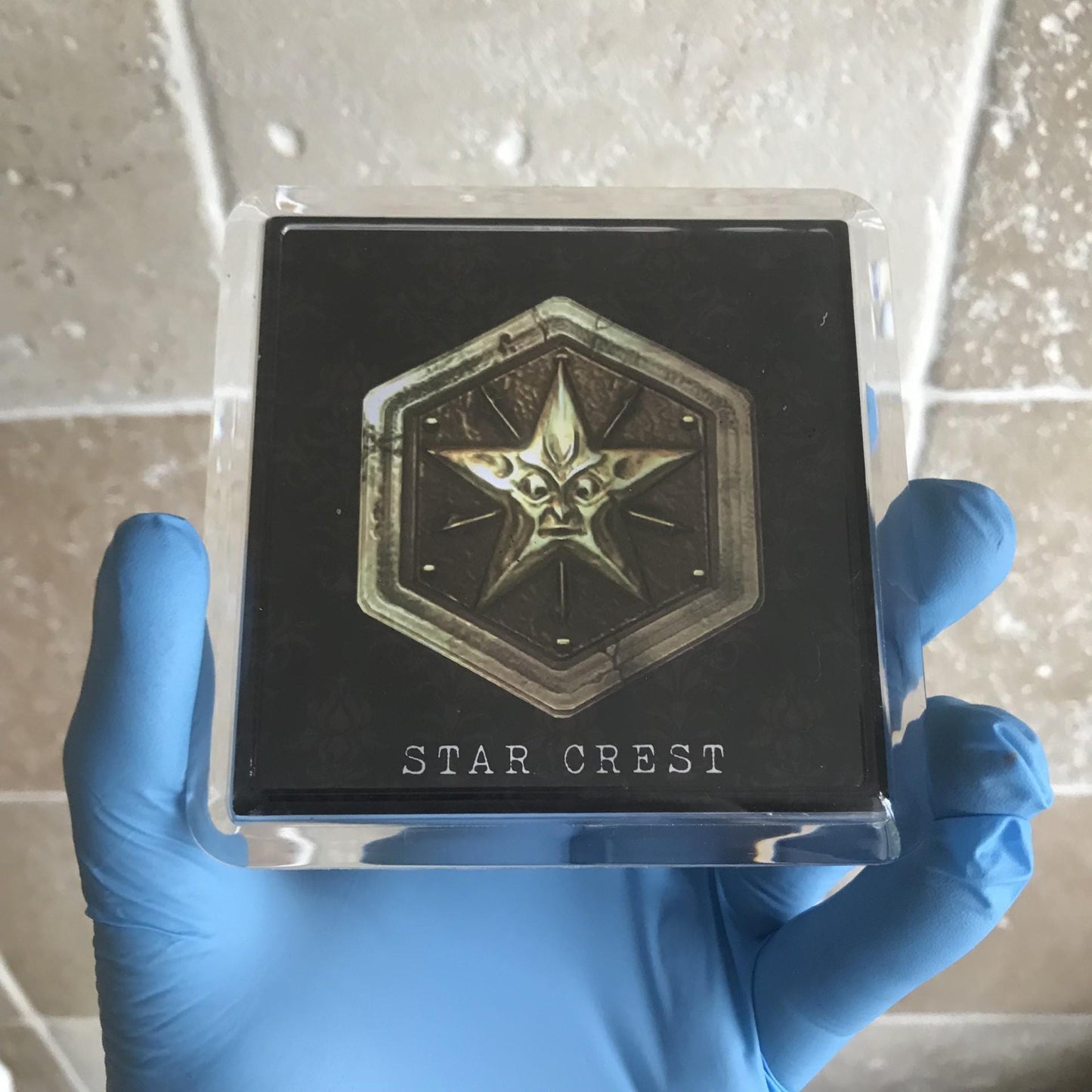 Resident Evil Coaster Set! Resident Evil 1 Crests! HD REMASTERED 4 x Retro Coasters!