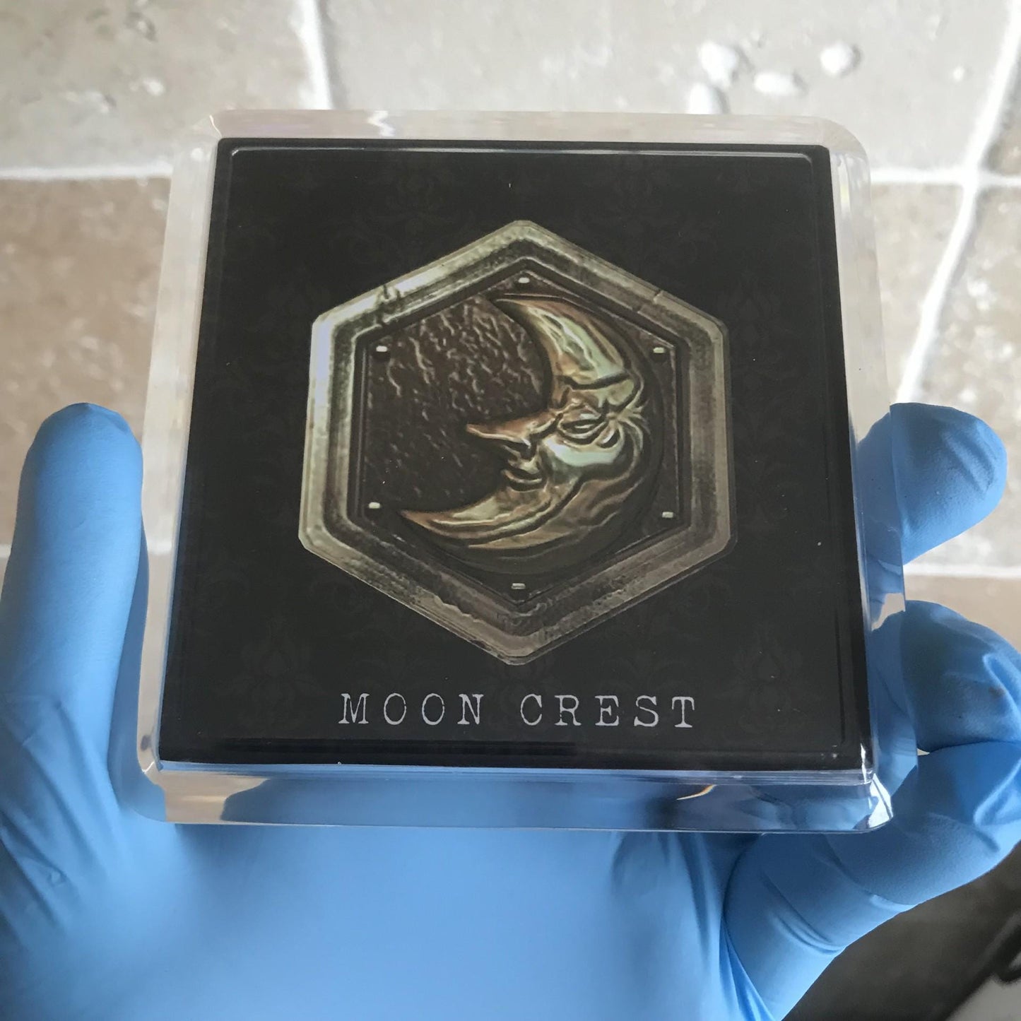 Resident Evil Coaster Set! Resident Evil 1 Crests! HD REMASTERED 4 x Retro Coasters!