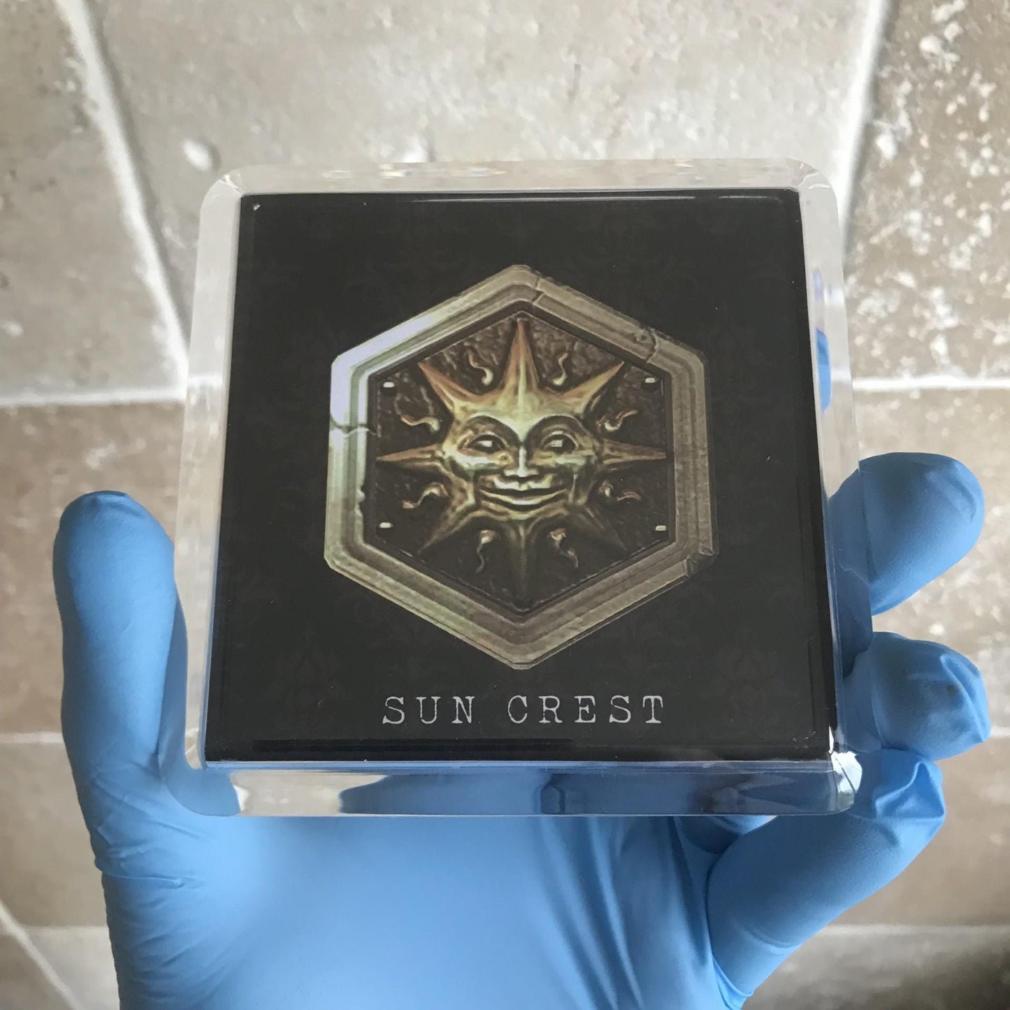 Resident Evil Coaster Set! Resident Evil 1 Crests! HD REMASTERED 4 x Retro Coasters!