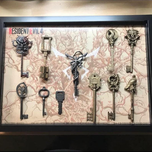 Resident Evil 4 Full Key Collection! Solid Resin keys! Ultimate Collection!