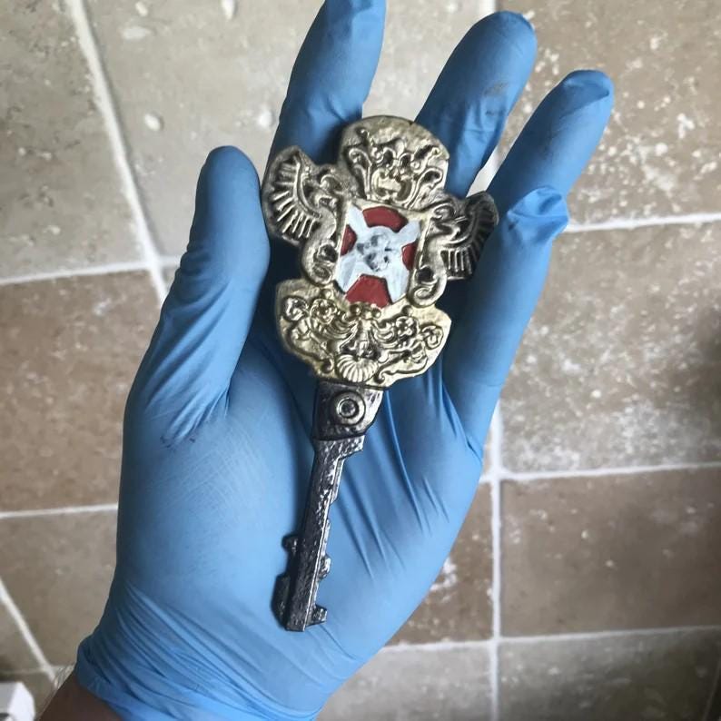 Resident Evil 1 - Emblem Key from Resident Evil 1! Perfect Resident Evil Cosplay Props. Perfect Gamer Gift!