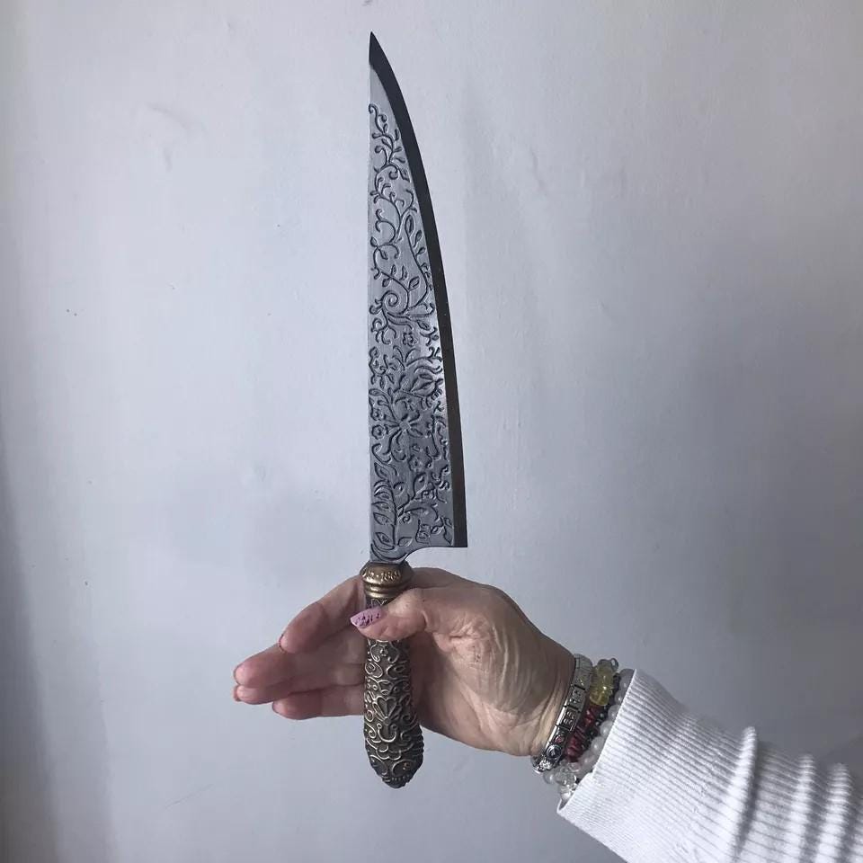 VORPAL BLADE Alice Madness Returns Vorpal Blade With Stand - - Quality Resin! High Quality Prop! Alice Cosplay!