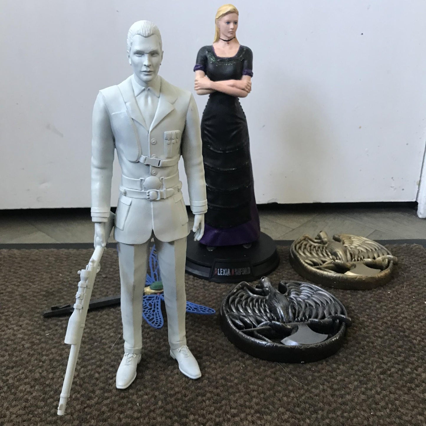 Resident Evil Alexia Ashford and Alfred Ashford Statue figurine! 30CM High, Resin! RARE Code Veronica MODEL'S!