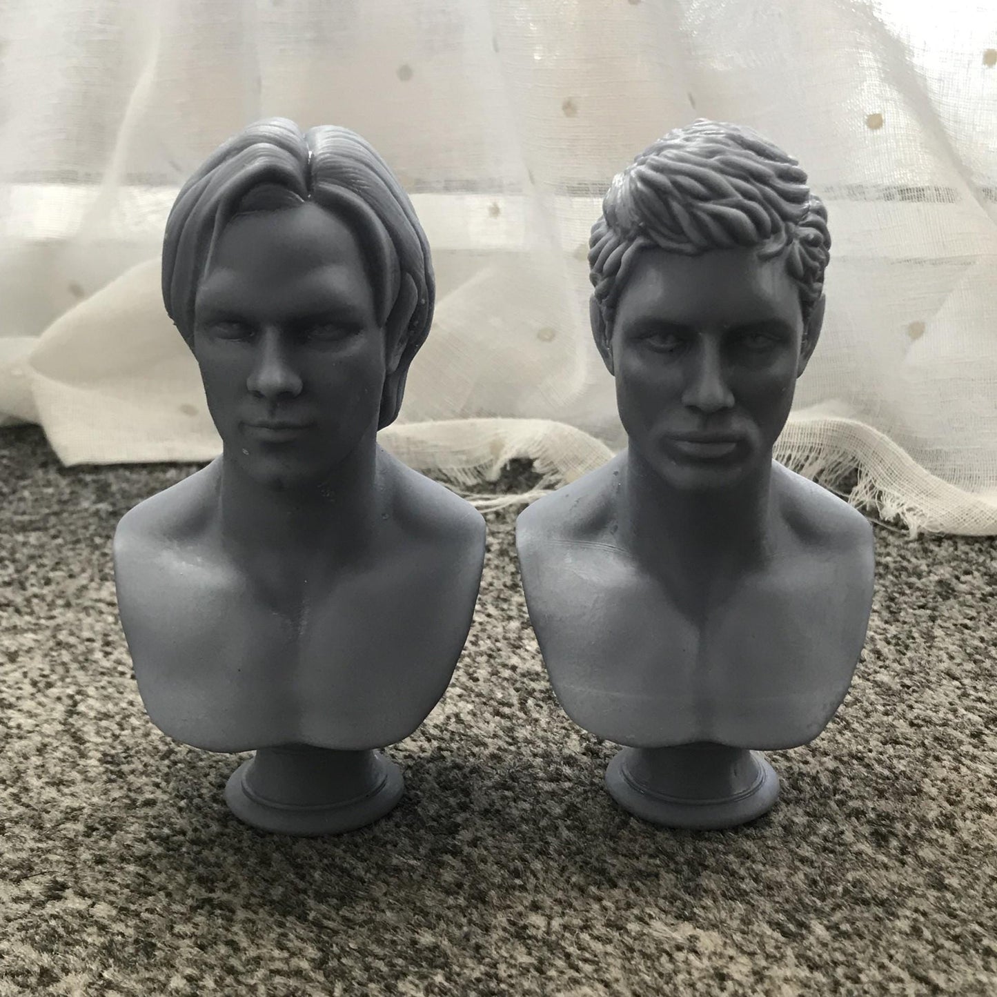 Supernatural Sam Winchester or Dean Winchester Statues! Supernatural Gifts! Supernatural Art, Supernatural Show, Supernatural Cosplay